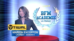 Marion Excoffon est la grande gagnante de la finale de la BFM Académie.