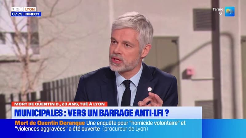 Mort de Quentin à Lyon : Laurent Wauquiez demande un barrage contre LFI en vue des municipales