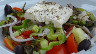 La salade grecque, emblème du régime méditerranéen.