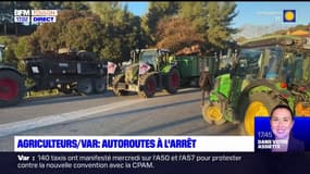 Colère des agriculteurs: les autoroutes du Var à l'arrêt