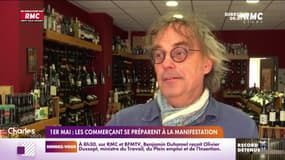 1er Mai: les commerçants se préparent à la manifestation 
