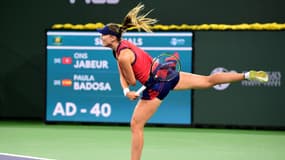 Paula Badosa au tournoi d'Indian Wells, le 16 octobre 2021