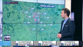 Météo Paris Ile-de-France du mercredi 11 janvier 2017: Une journée sous un ciel gris avec de faibles averses
