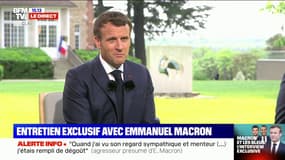 Depuis Clairefontaine, Emmanuel Macron évoque des Bleus "concentrés" et "sereins"