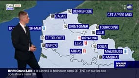 Météo Nord-Pas-de-Calais: un lundi particulièrement gris et pluvieux, 10°C à Lille et 9°C à Boulogne 