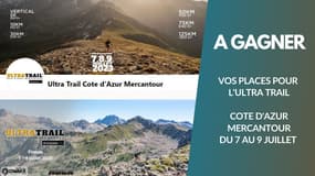 A gagner : 3 dossards pour participer à l'Ultra Trail Côte d'Azur