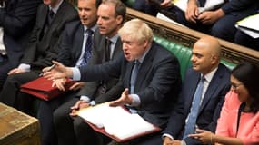 Boris Johnson au Parlement britannique, le 4 septembre 2019