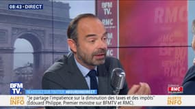 Édouard Philippe face à Jean-Jacques Bourdin en direct