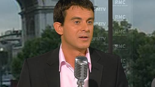 Le député-maire PS d'Evry, Manuel Valls, invité de Bourdin Direct ce lundi sur RMC.