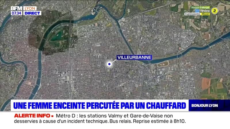 Villeurbanne: une femme enceinte renversée par un chauffard sous l'emprise