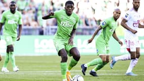 Lucas GOURNA pendant le match de Ligue 1 Uber Eats entre Saint Etienne et Brest au Stade Geoffroy-Guichard le 16 avril 2022 à Saint-Etienne, France.