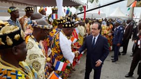 François Hollande est arrivé ce matin en Côte d'Ivoire.