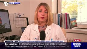 Karine Lacombe: "Ce n'est jamais un bon pronostic de passer en réanimation, 40 à 50 % des patients décèdent"