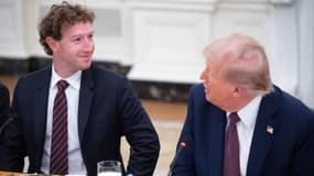 Mark Zuckerberg et Donald Trump.
