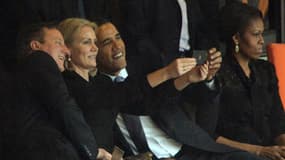 L'un des "selfies" les plus connus: celui de Barack Obama, David Cameron, et la Première ministre danoise, Helle Thorning-Schmidt.