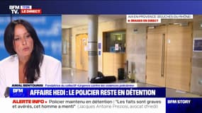 Policier maintenu en détention provisoire dans l'affaire Hedi: "On ne peut que se satisfaire de cette décision", pour Amal Bentounsi (collectif "Urgence contre les violences policières")