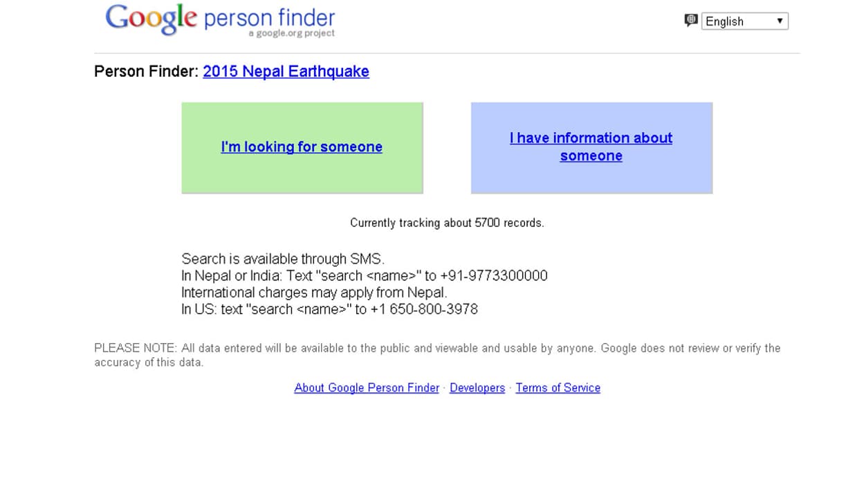 Le Google Person Finder permet de chercher ou partager des informations sur une personne dont on est sans nouvelles. Le Google Person Finder permet de chercher ou partager des informations sur une personne dont on est sans nouvelles.