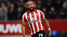 Bryan Mbeumo lors d'un match Brentford-Norwich en Premier League, à Brentford le 6 novembre 2021