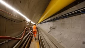 Sur le chantier de construction du Grand Paris express (photo d'illustration)