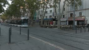 Le quartier Belsunce à Marseille (Bouches-du-Rhône), le mercredi 3 septembre, au lendemain d'une attaque au couteau qui a fait cinq blessés.