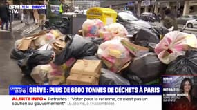 Grèves des éboueurs: plus de 6600 tonnes de déchets entassés dans les rues de Paris 