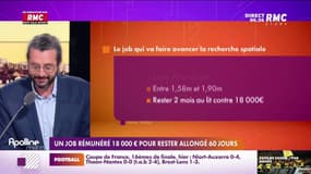 L'histoire de Charles Magnien : Un job rémunéré 18 000 euros pour rester allongé 60 jours - 23/01