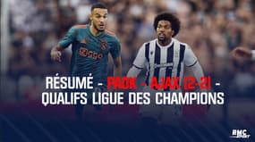 Résumé - PAOK - Ajax (2-2) -  Qualifs Ligue des champions