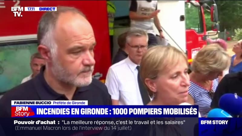 Incendies en Gironde: 1000 pompiers mobilisés, 4000 personnes évacuées à Cazaux