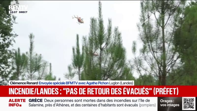 Incendies dans les Landes: des opérations de noyage sont toujours en cours