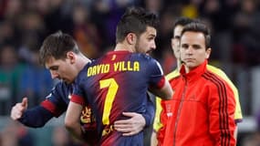 David Villa remplace Lionel Messi en 2013