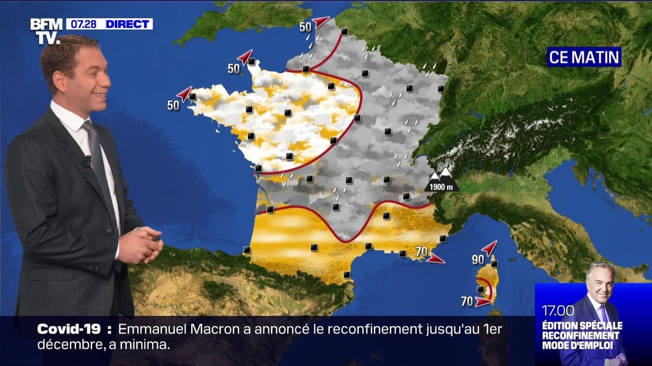 La météo pour ce jeudi 29 octobre 2020