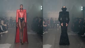Tenues Diablo lors du défilé Han Kjøbenhavn à la Fashion Week de Milan