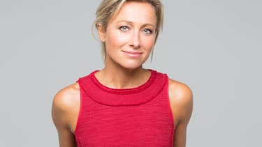 Anne Sophie Lapix, le 4 septembre 2017, avant son premier JT sur France 2.