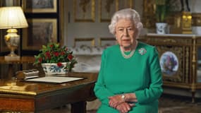 Elizabeth II lors de son allocution sur la pandémie le 5 avril 2020