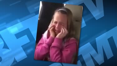 Cette petite fille n'a pu contenir son émotion en apprenant qu'elle allait voir Donald Trump en meeting.
