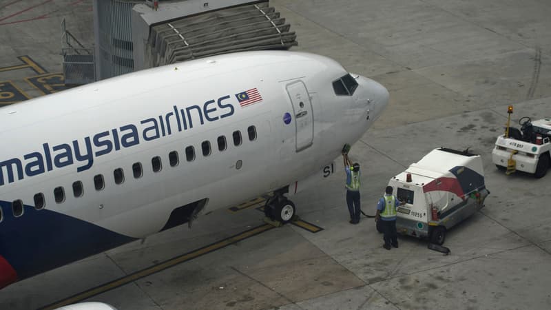 Un avion de la Malaysia Airlines est inspecté sur le tarmac de l'aéroport de Kuala Lumpur, le 13 mars 2014. (photo d'illustration)