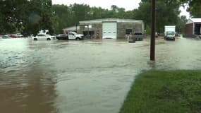 Zone inondée à Nashville, dans l'Illinois, le mardi 16 juillet 2024
