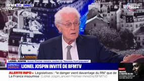 Pour Lionel Jospin, l'extrême droite est "fondamentalement antagoniste avec les valeurs et principes de la République"