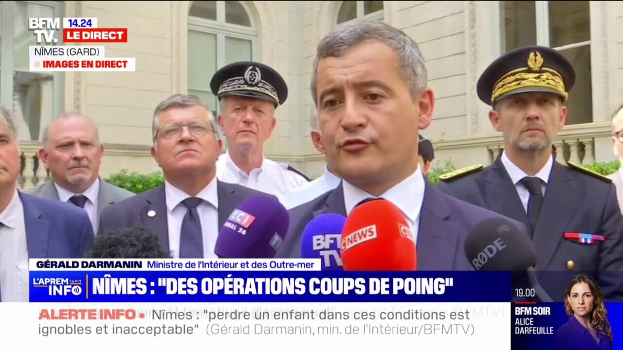 Gérald Darmanin après les fusillades à Nîmes "Quiconque consomme de la
