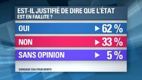 Les résultats du sondage CSA pour BFMTV publié le 31 janvier 2013