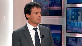 Manuel Valls, dimanche, sur le plateau de BFMTV.