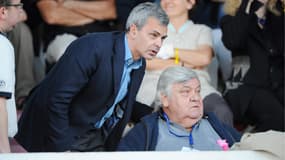 L'ancien président de l'OM Christophe Bouchet avec Louis Nicollin, le 22 mai 2009