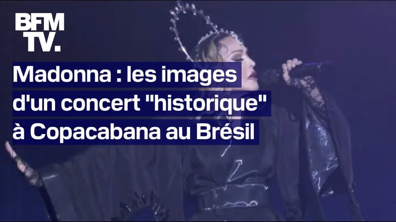 Regarder la vidéo  Les images du méga-concert gratuit de Madonna à Copacabana au Brésil 