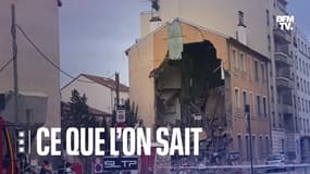 La façade d'un immeuble s'est effondrée mardi après-midi à Lyon.