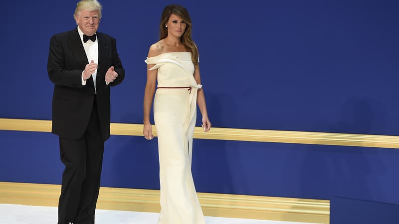 Melania et Donald Trump le 20 janvier 2017 à Washington 