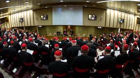 Réunion de cardinaux le 4 mars 2013 au Vatican