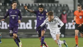 Giannis Konstantelias (en blanc) avec le Paok Salonique.