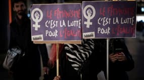 Une manifestation organisée par le collectif féministe "Nous Toutes" à Toulouse, le 25 novembre 2021 (photo d'illustration)