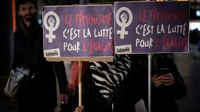 Une manifestation organisée par le collectif féministe "Nous Toutes" à Toulouse, le 25 novembre 2021. 