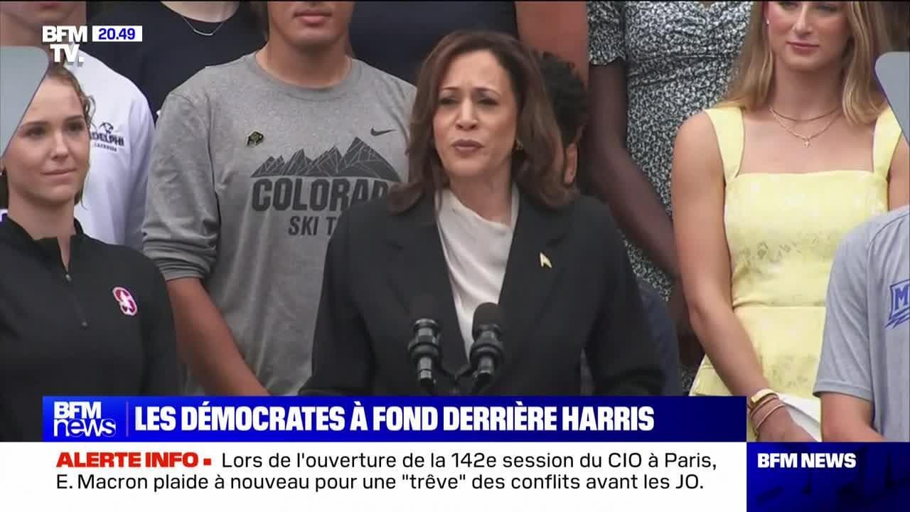 Présidentielle américaine : les démocrates à fond derrière Kamala Harris -  22/07